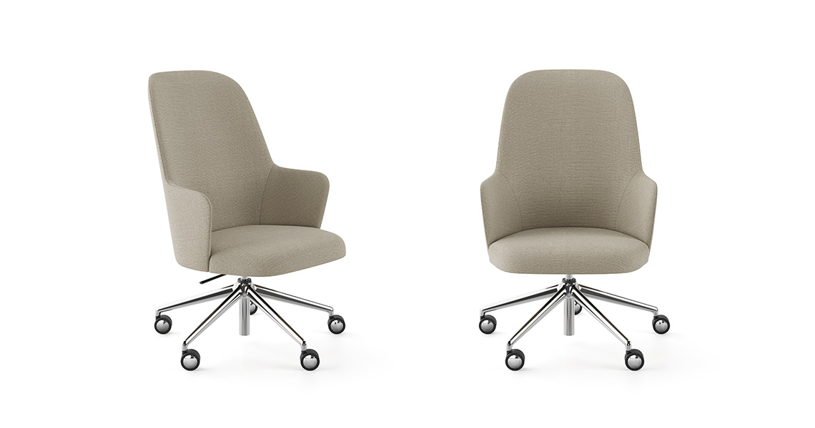 Silla Aleta Executive con ruedas